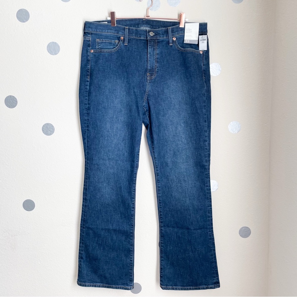 GAP Women's Boot Cut Jeans - Dark Blue